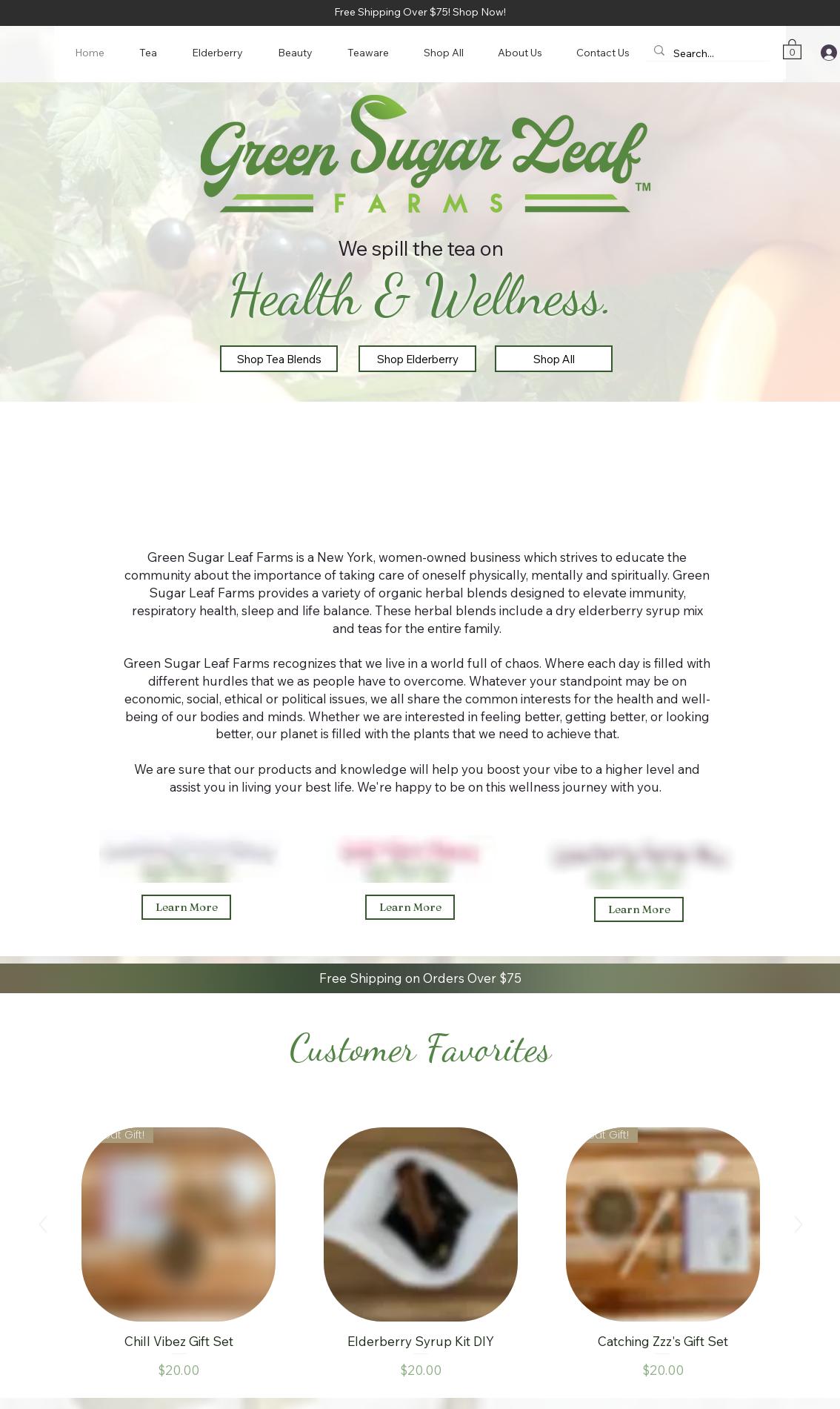 Green Sugar Leaf Farms Menu