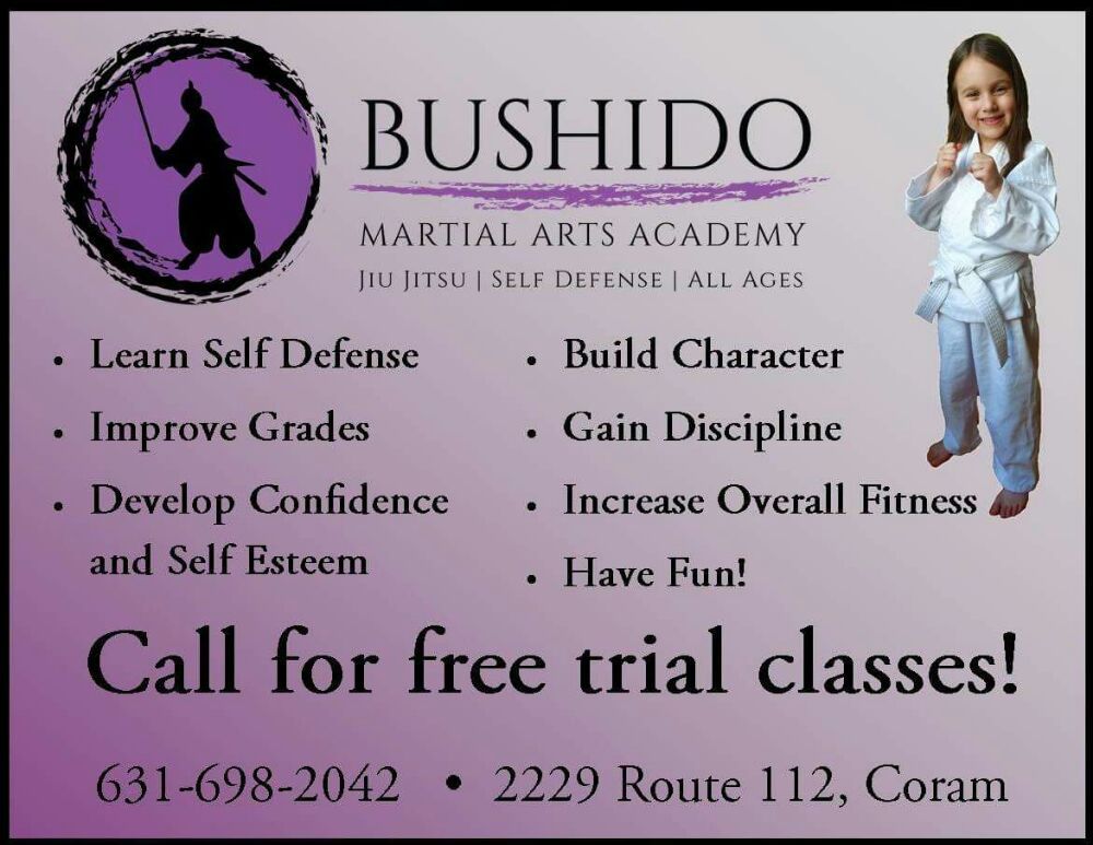 Bushido Martial Arts Academy 2229 NY-112 # N, Coram New York 11727
