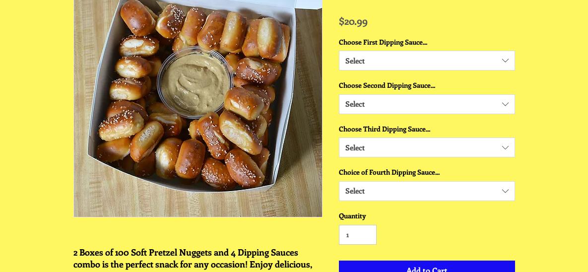 Knot of this World Pretzels Menu