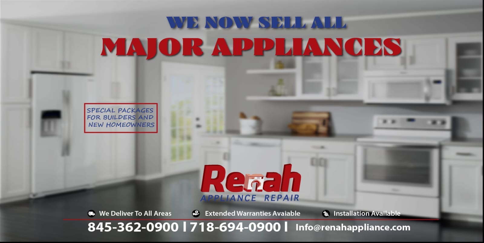 Renah Appliance Service & Sales 155 Park Ln suite 305, Monsey New York 10952