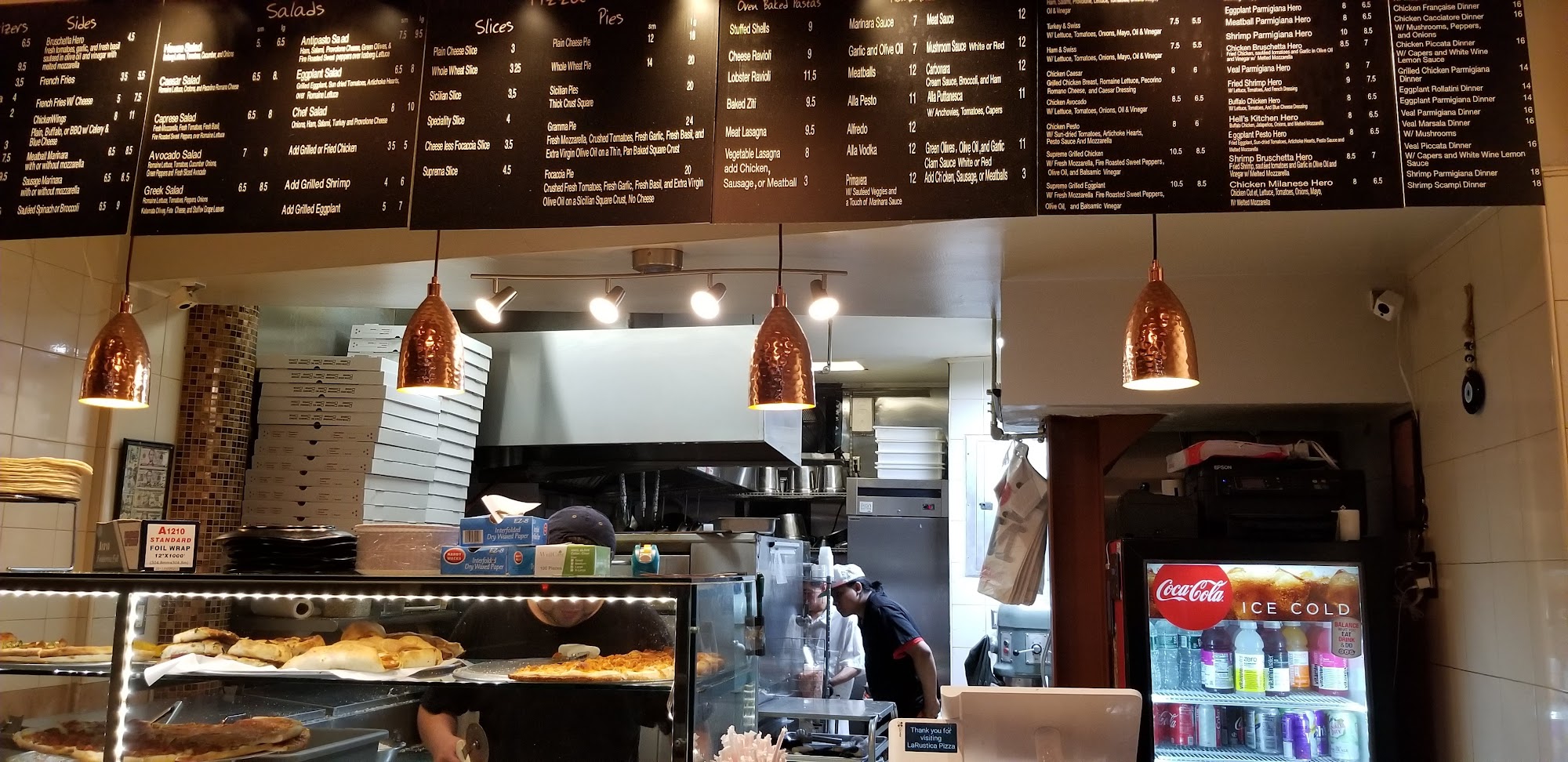 LaRustica Pizza Menu