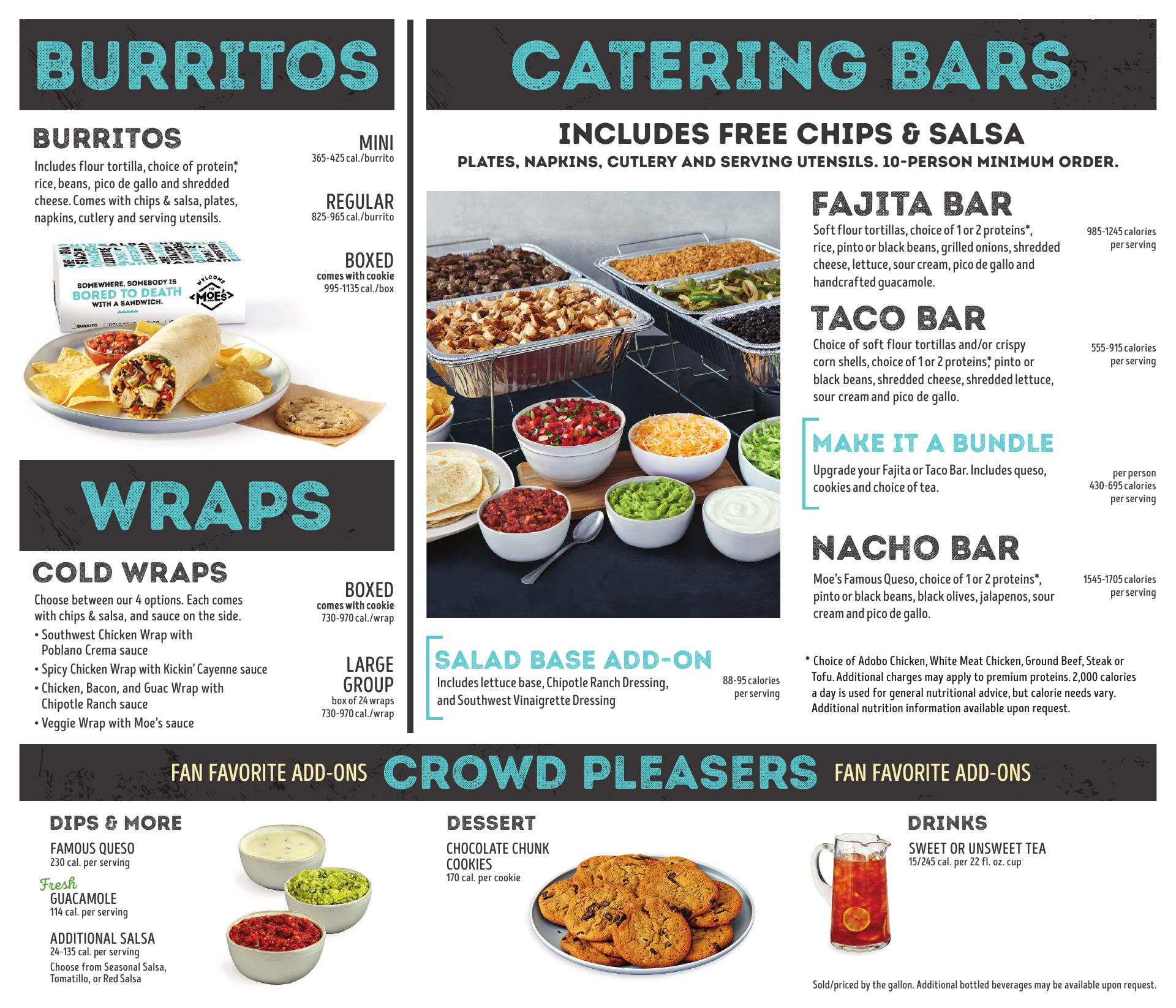 Moe's Southwest Grill Menu