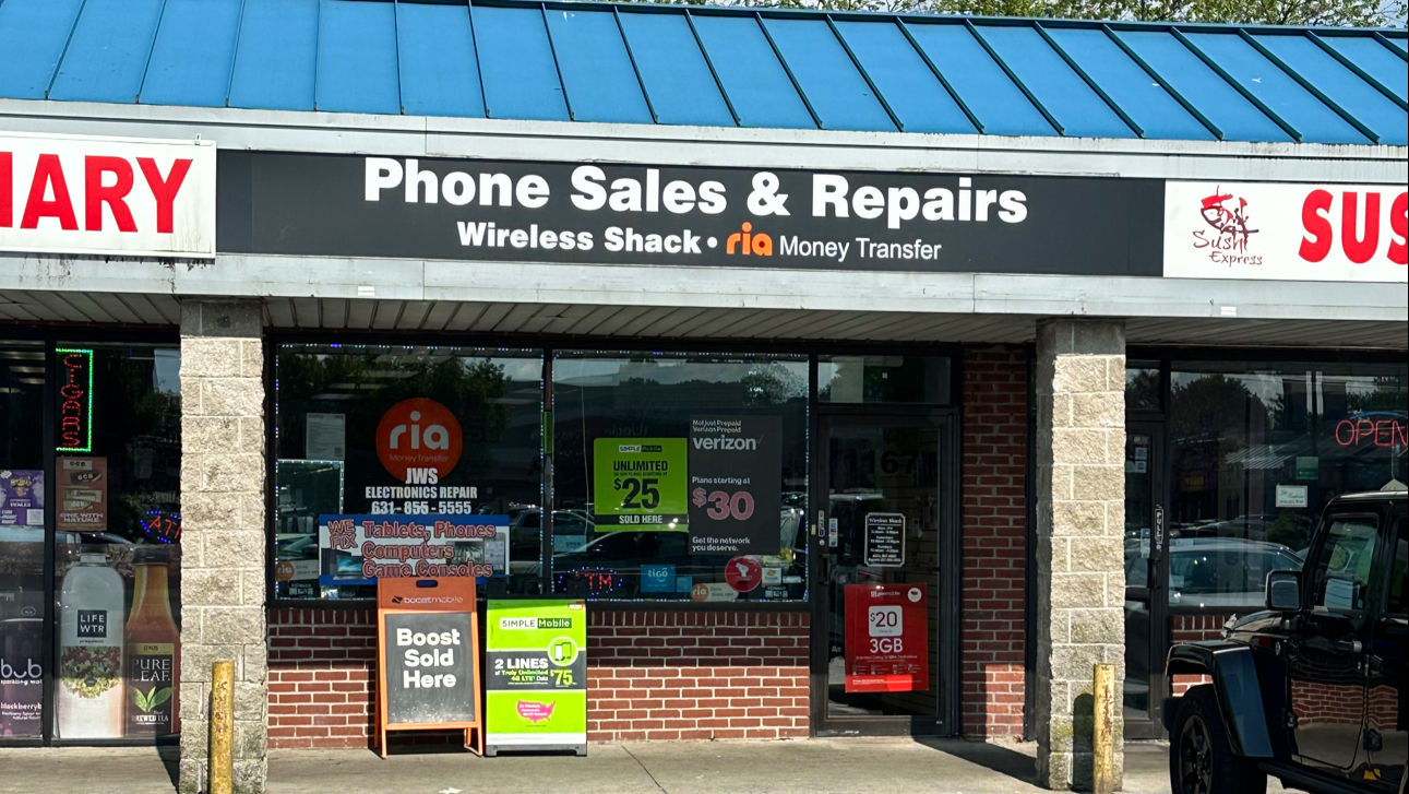 JWS Electronics Repair Next to Sushi Express, Inside the Wireless Shack, 1167 Deer Pk Ave, North Babylon New York 11703