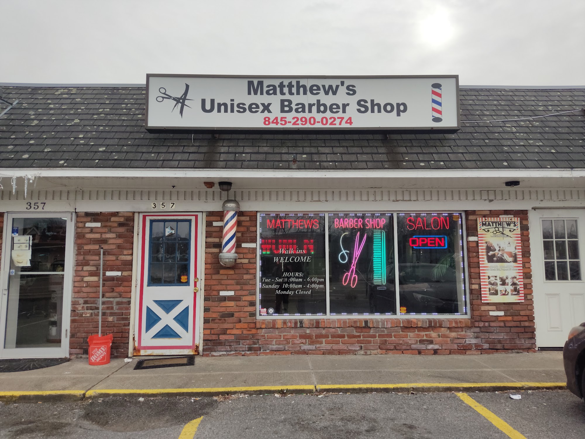Matthew's Unisex Barber Shop Inc 357 US-202, Pomona New York 10970