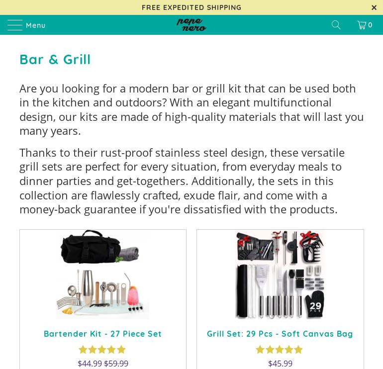 shoppepenero Menu