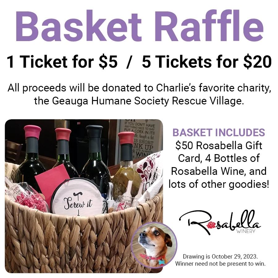 Rosabella Winery Menu