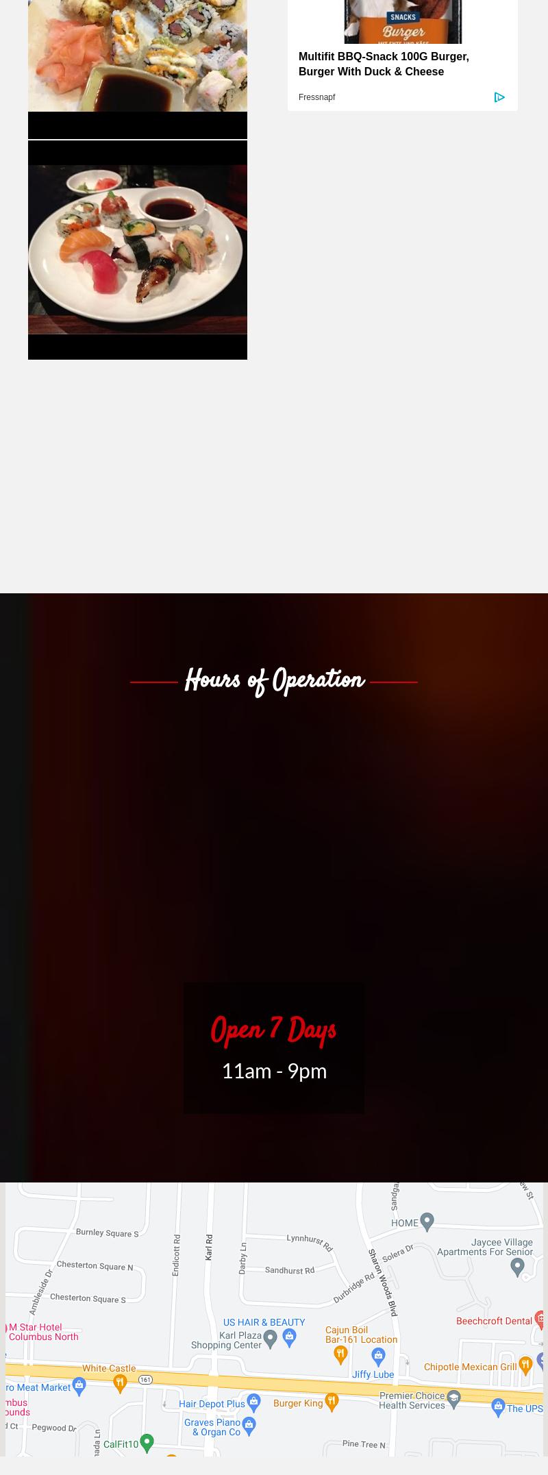 Super Seafood Buffet Menu