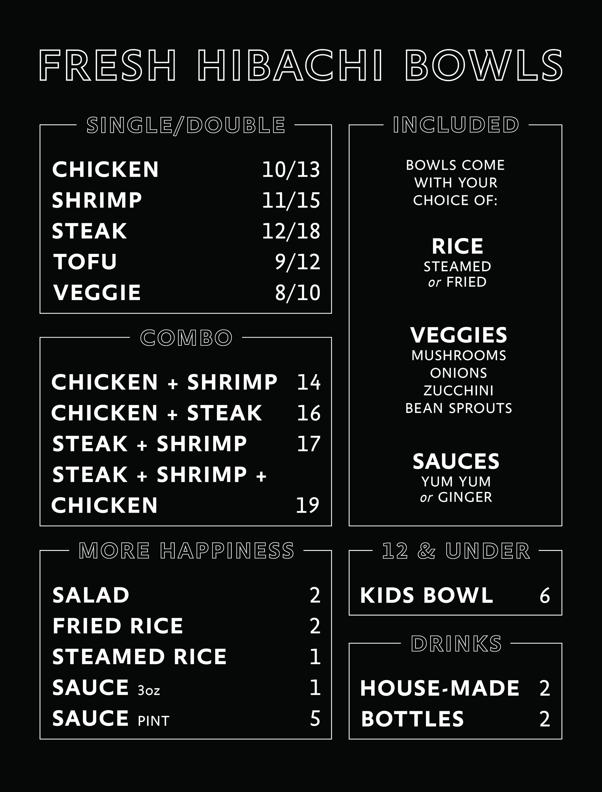 GENJIGO Menu
