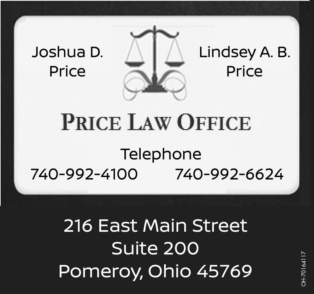 Joshua Price Law Office 216 E Main St Suite 200, Pomeroy Ohio 45769