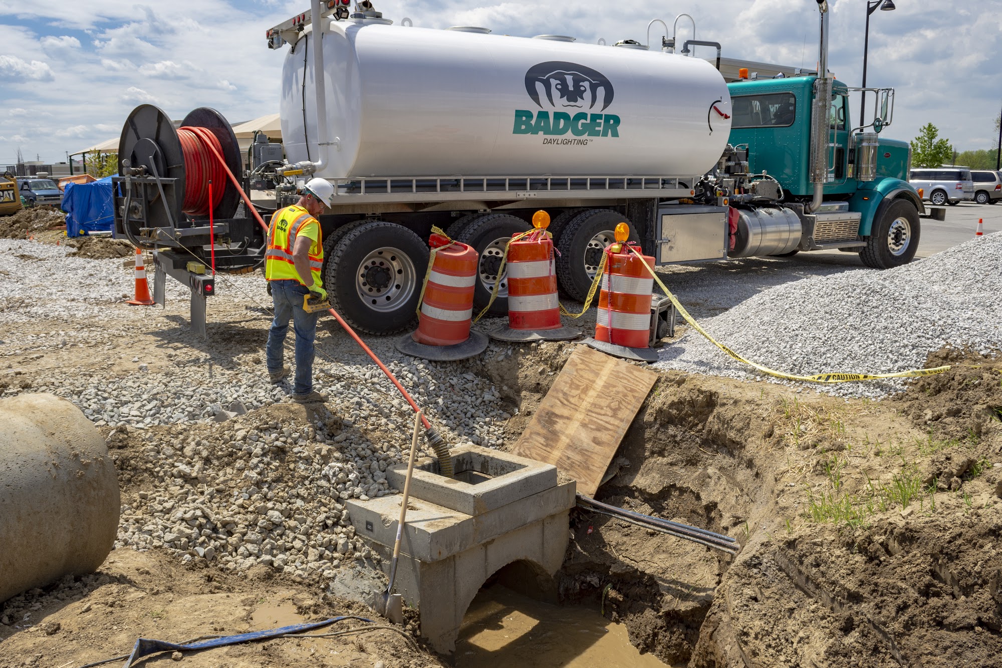 Badger Daylighting / Infrastructure Solutions Serving Cleveland, Ohio, OH., & Area. 271 W Greenwich Rd, Seville Ohio 44273
