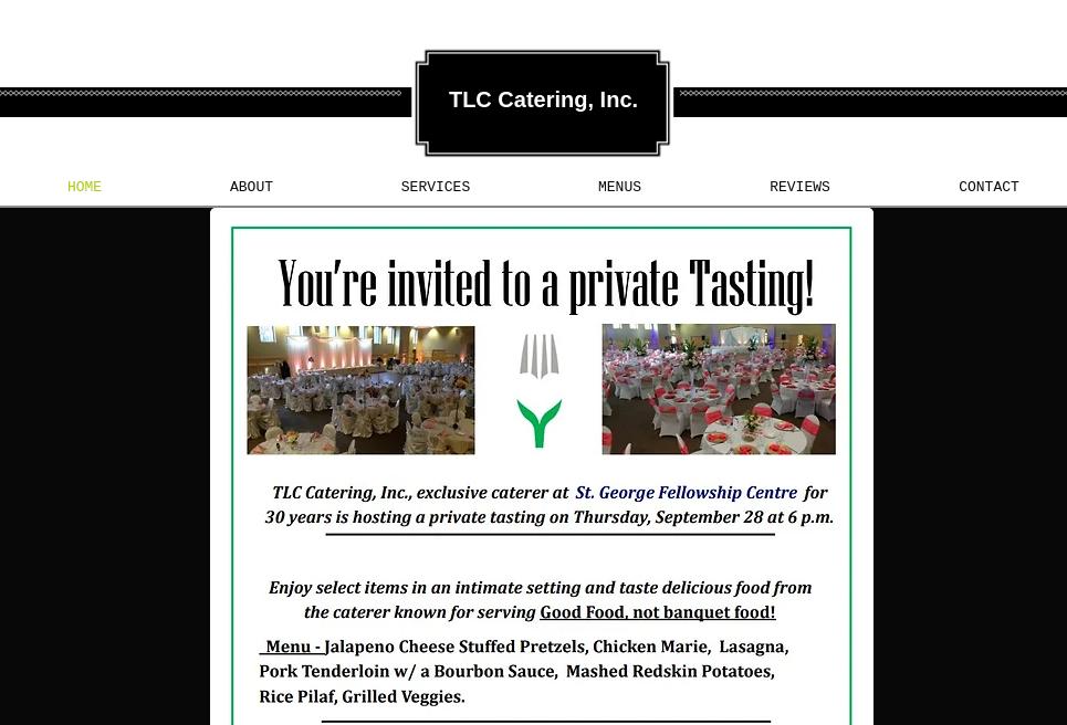 TLC Catering Menu