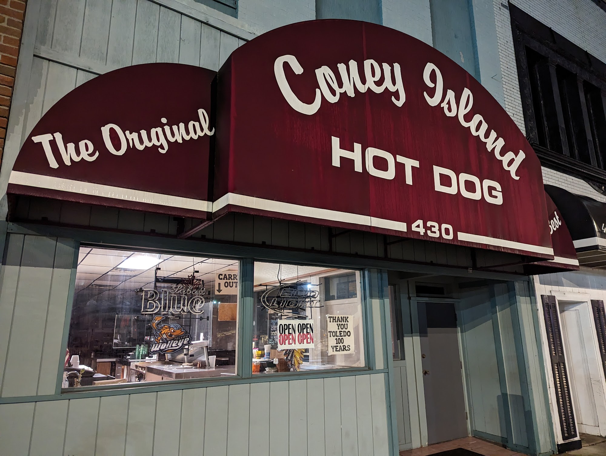 Coney Island Hot Dog Downtown Toledo