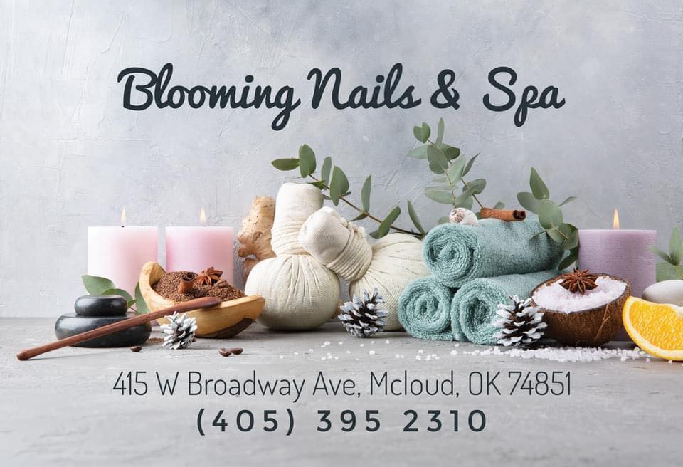 Blooming Nails & Spa 415 W Broadway Ave, McLoud Oklahoma 74851
