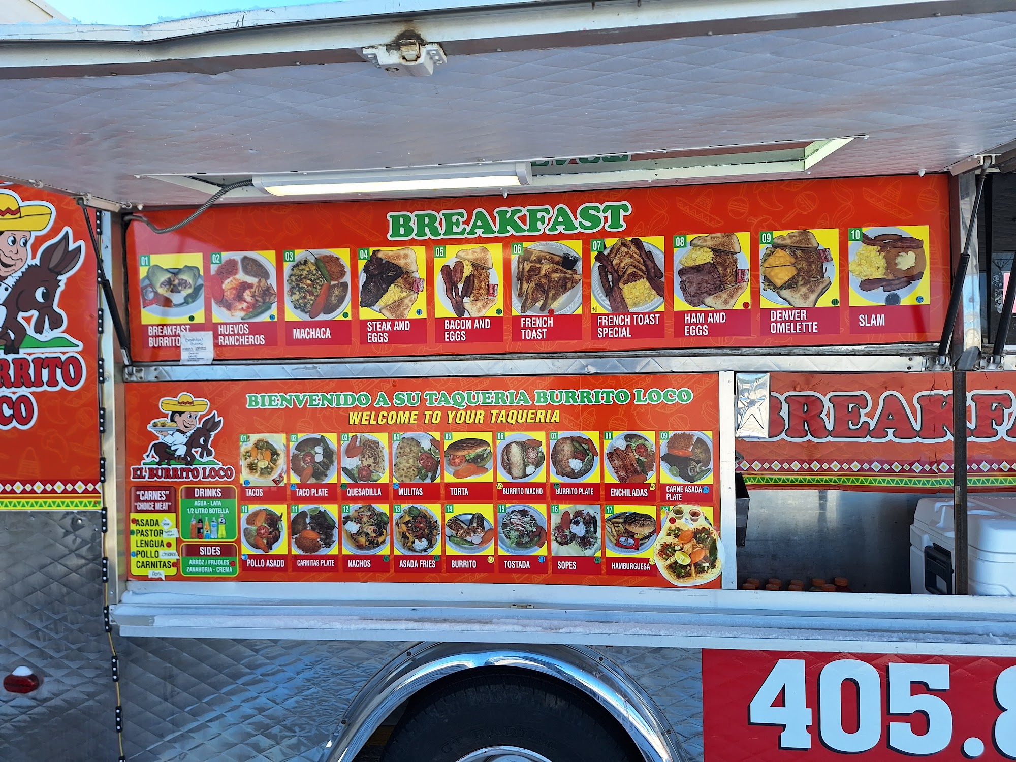 El Burrito Loco Menu