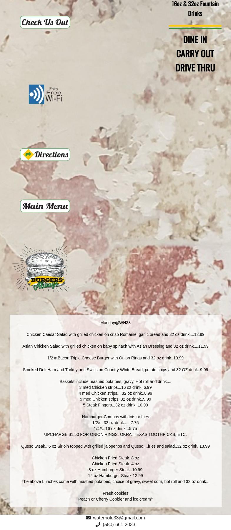 Waterhole 33, Thomas Menu, Reviews (41),