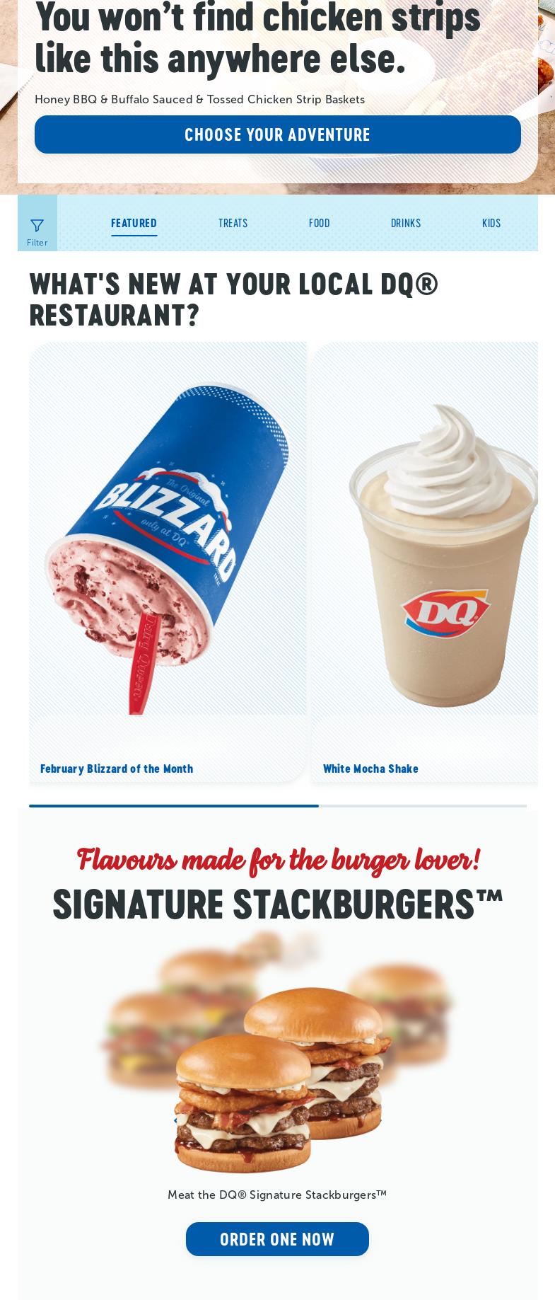 Dairy Queen Grill & Chill Menu