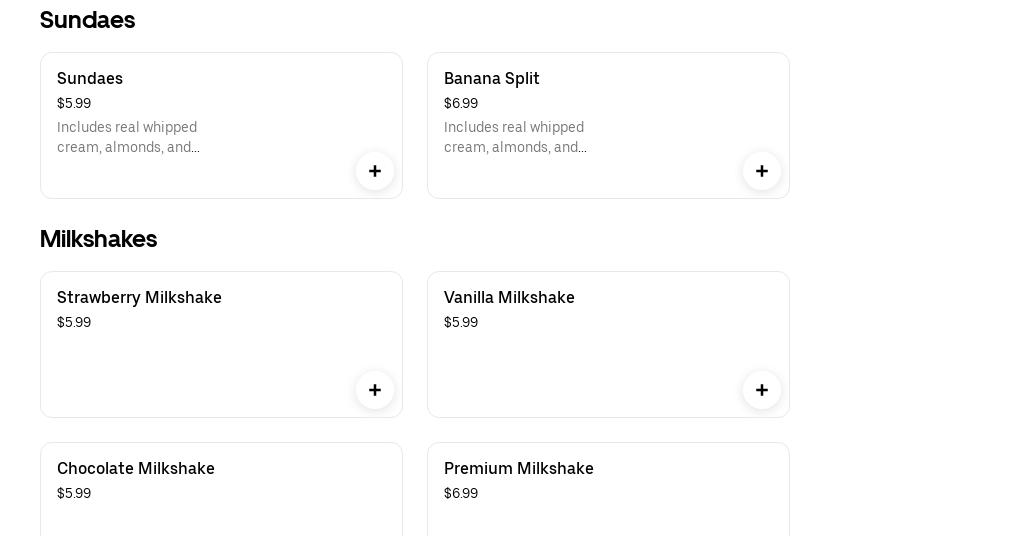 Tasty scoop ancaster Menu