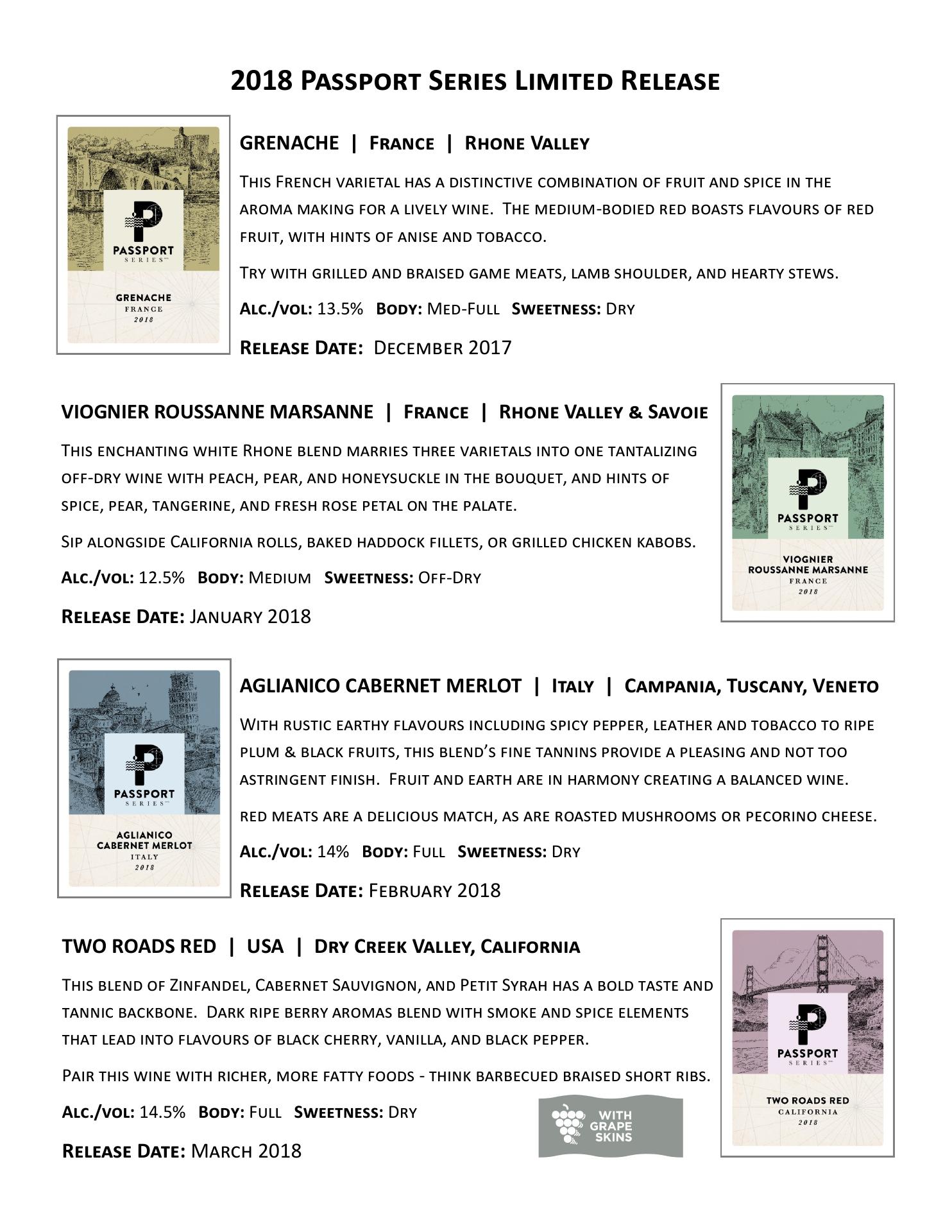 Wine Kitz Barrie Menu