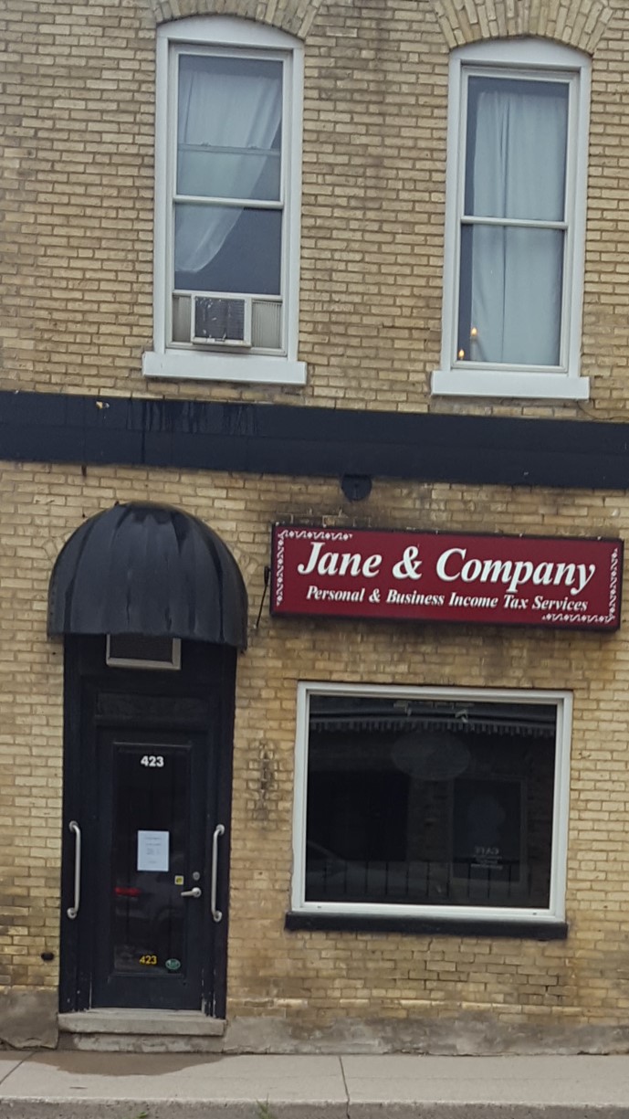 Jane & Company Tax Services 423 Main St S, Exeter Ontario N0M 1S7