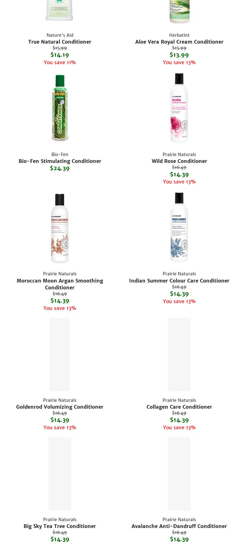 S&H Health Foods Menu