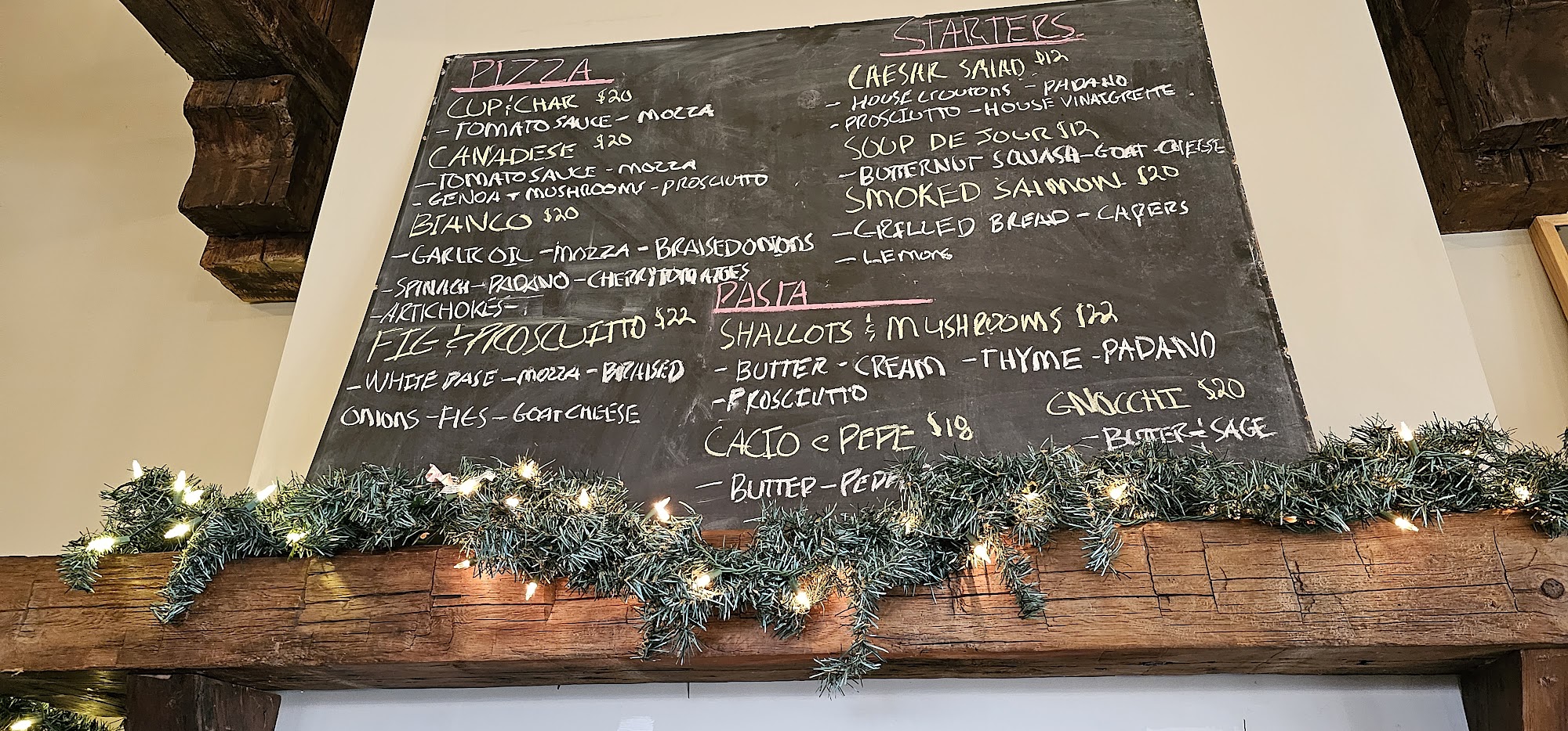 The Dining Room at Ridgepoint Wines Menu