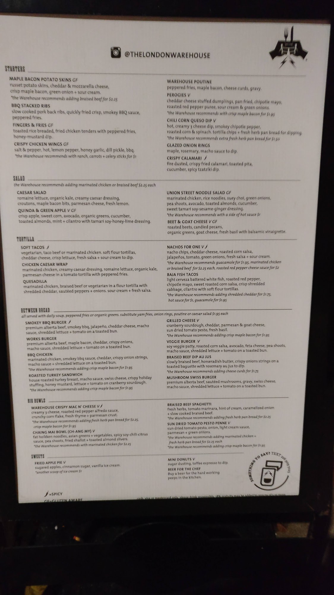 Alegre Brothers Inc Menu