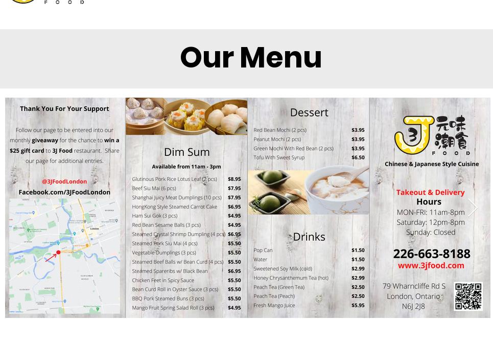3JFood Menu