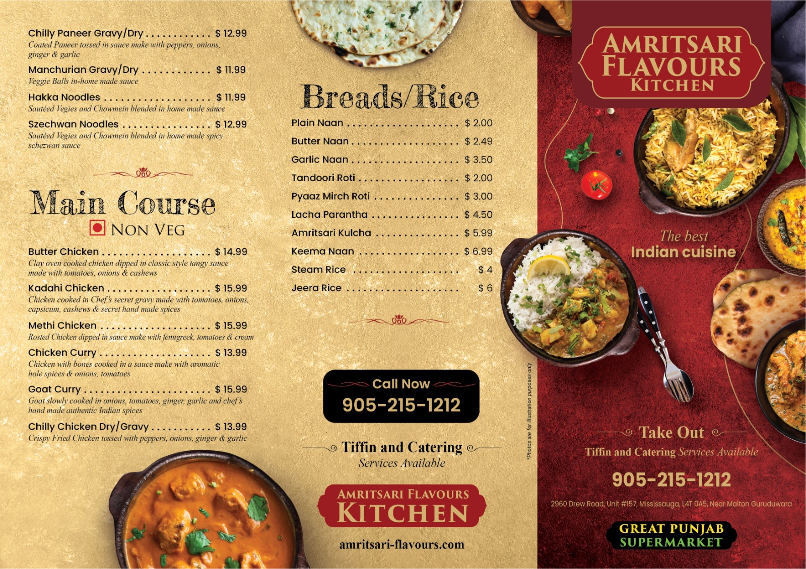 Amritsari Flavours Menu