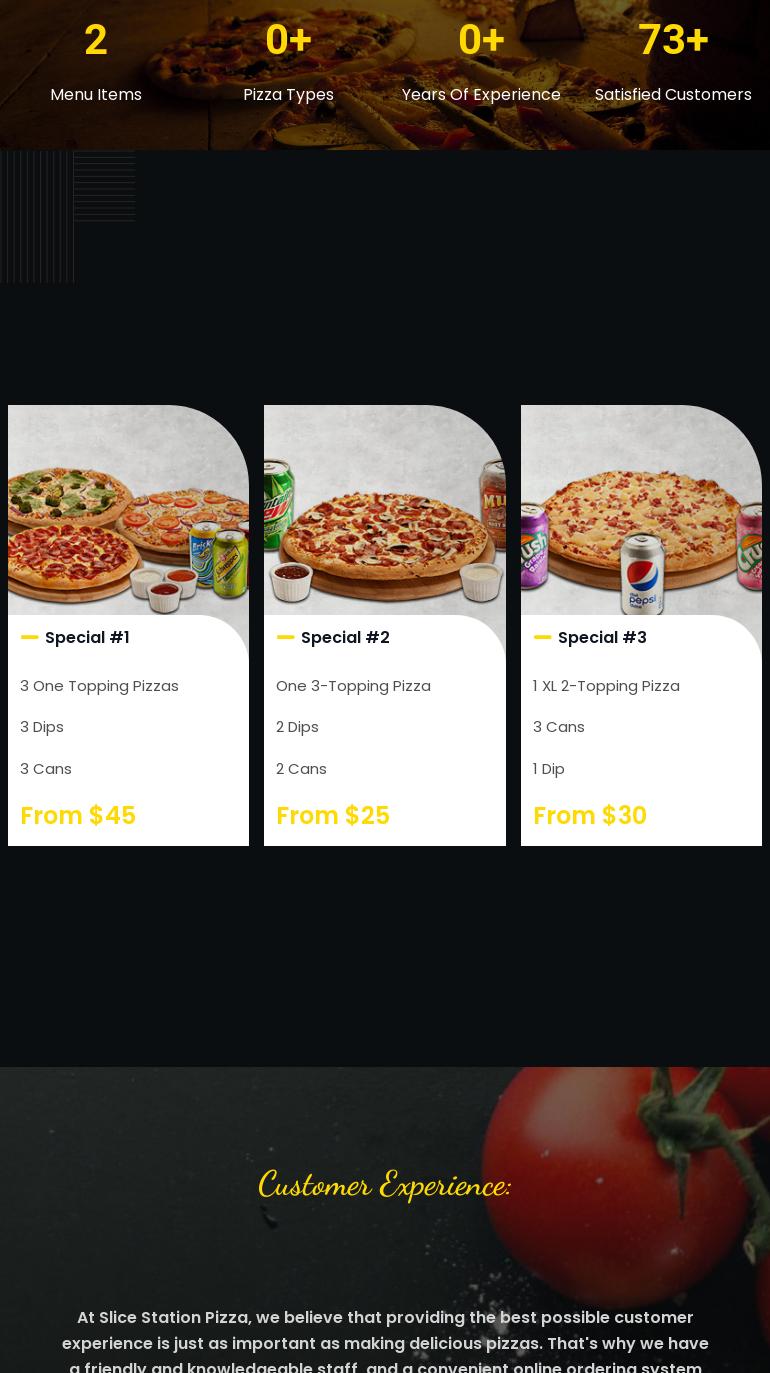 Slice Station Pizza Menu