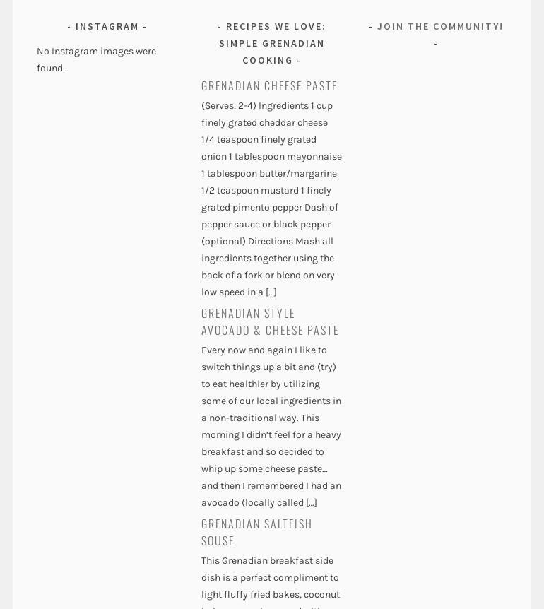 The Nutmeg Spot Menu