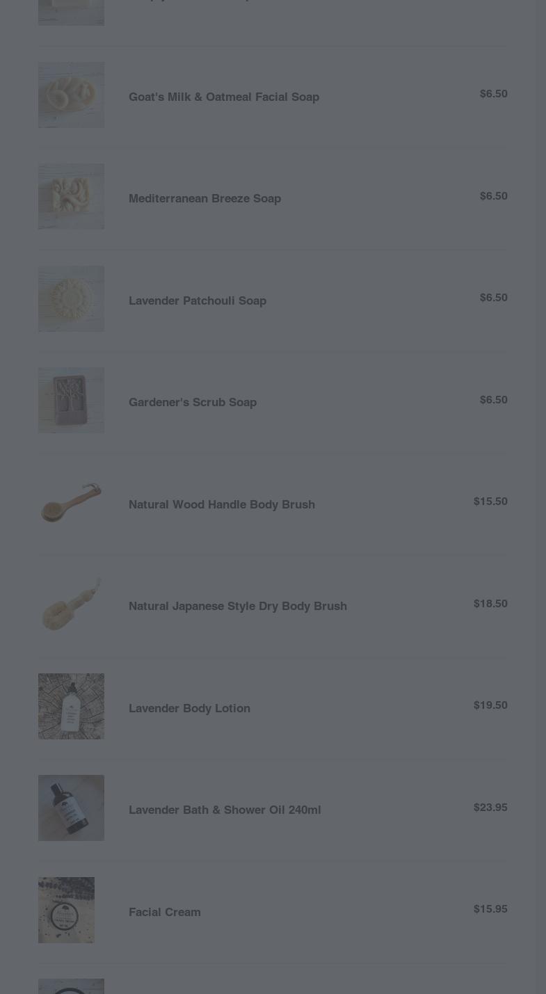 Bonnieheath Estate Lavender & Winery Menu