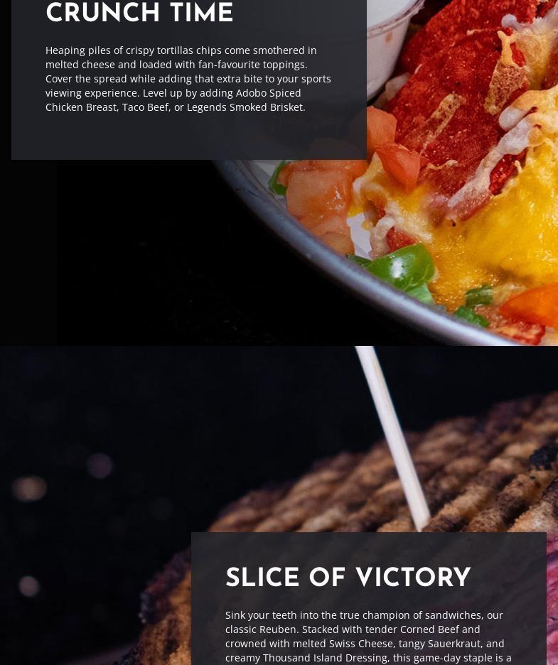 Caesars Sportsbook at Windsor Menu