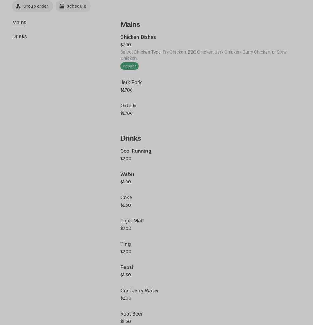 Weston Station Restaurant Menu