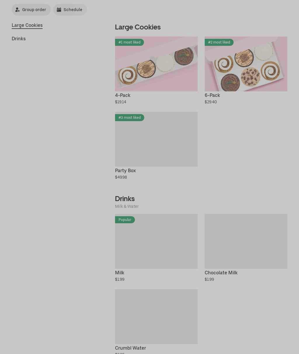 Crumbl - Corvallis Menu