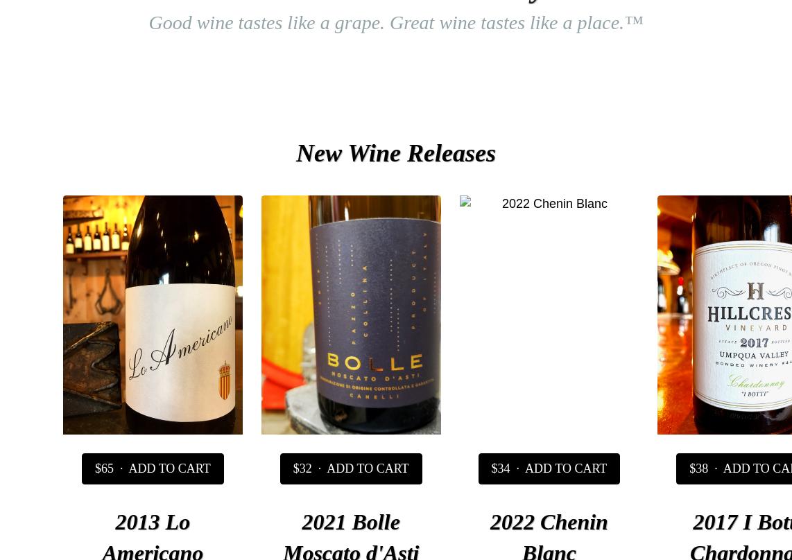 Hillcrest Winery Menu