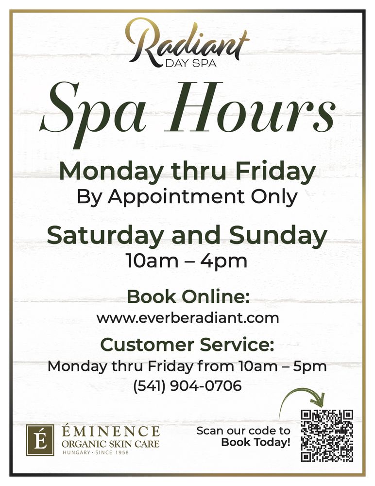 Radiant Day Spa 492 E Main Ave, Sisters Oregon 97759