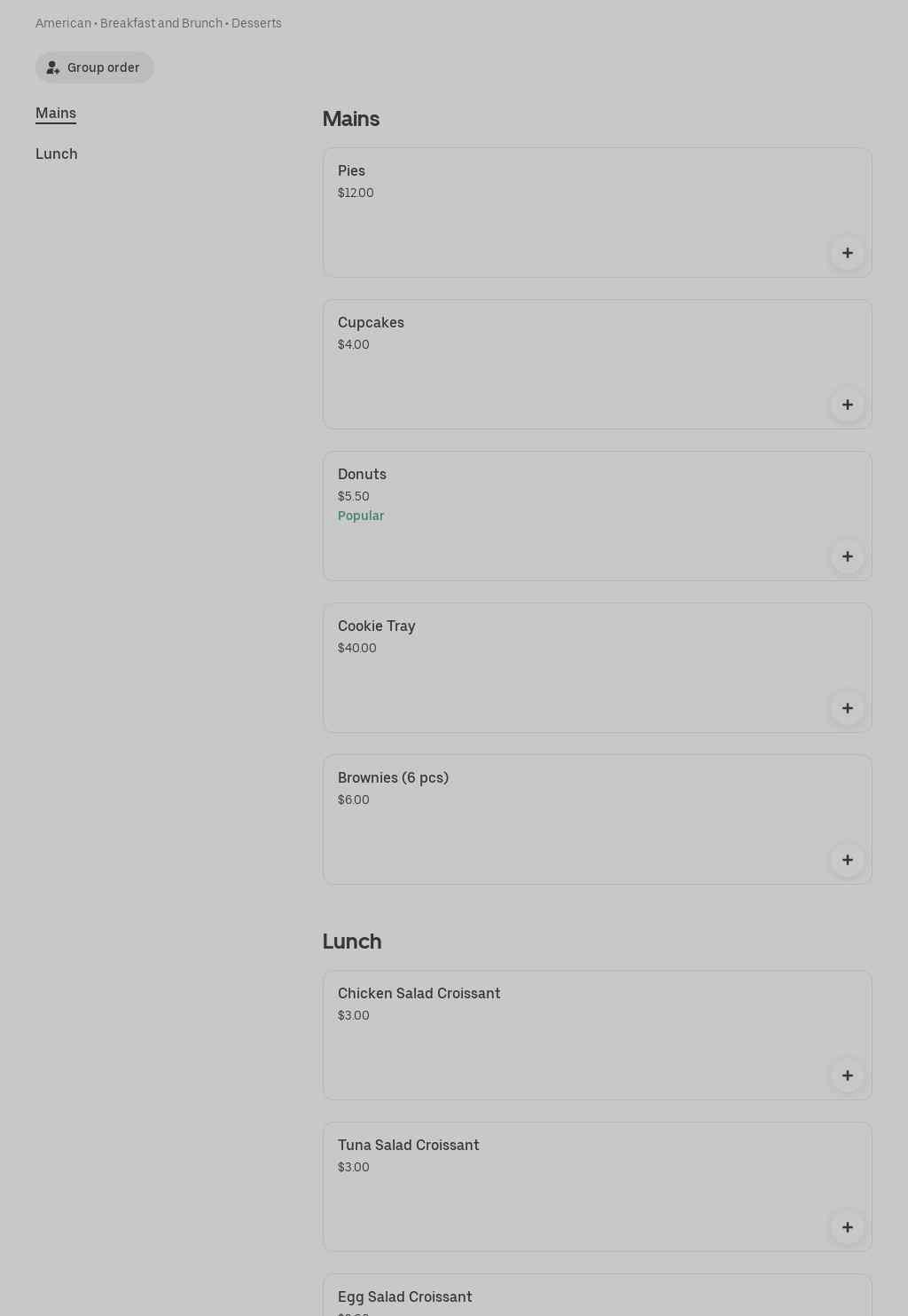 Linda's Hometown Bakery Menu