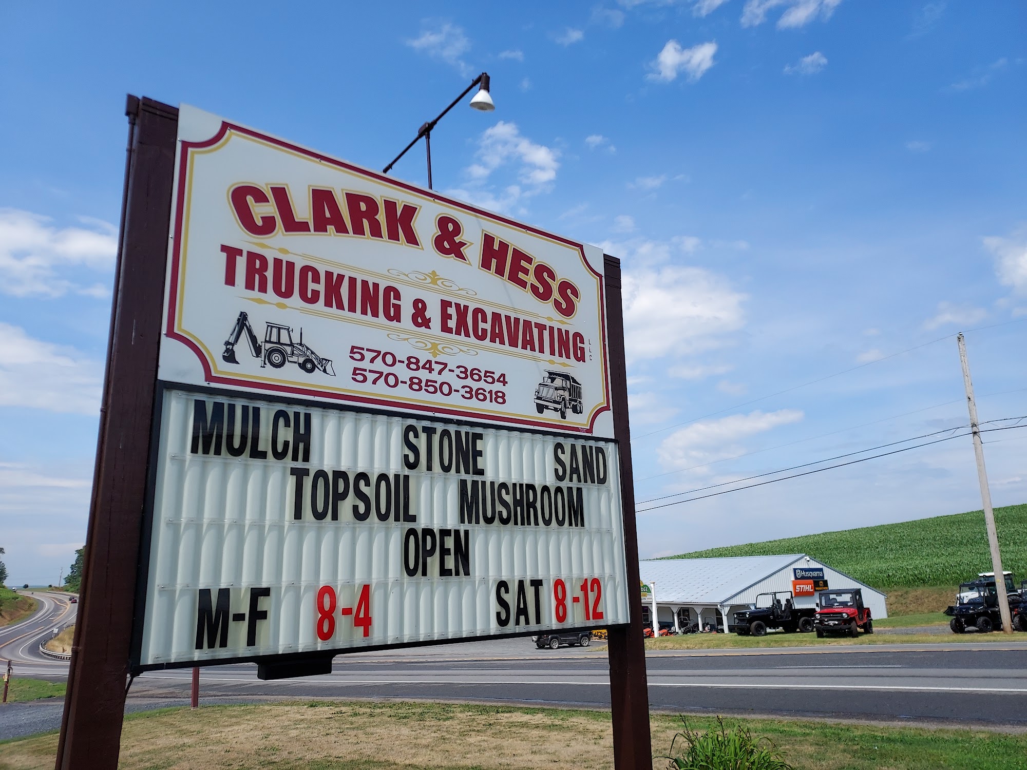 Clark & Hess Trucking 1138 Elysburg Rd, Danville Pennsylvania 17821