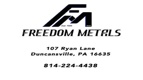 Freedom Metals Mfg Inc 107 Ryan Ln, Duncansville Pennsylvania 16635