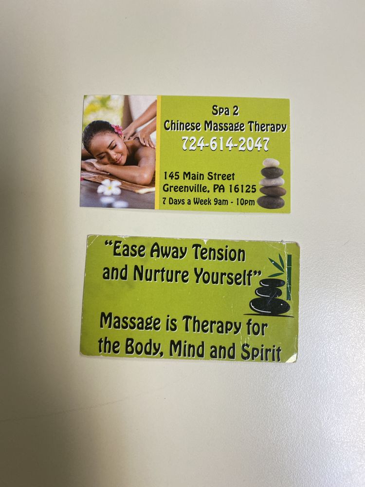 Xue's Chinese Massage Therapy 145 Main St, Greenville Pennsylvania 16125