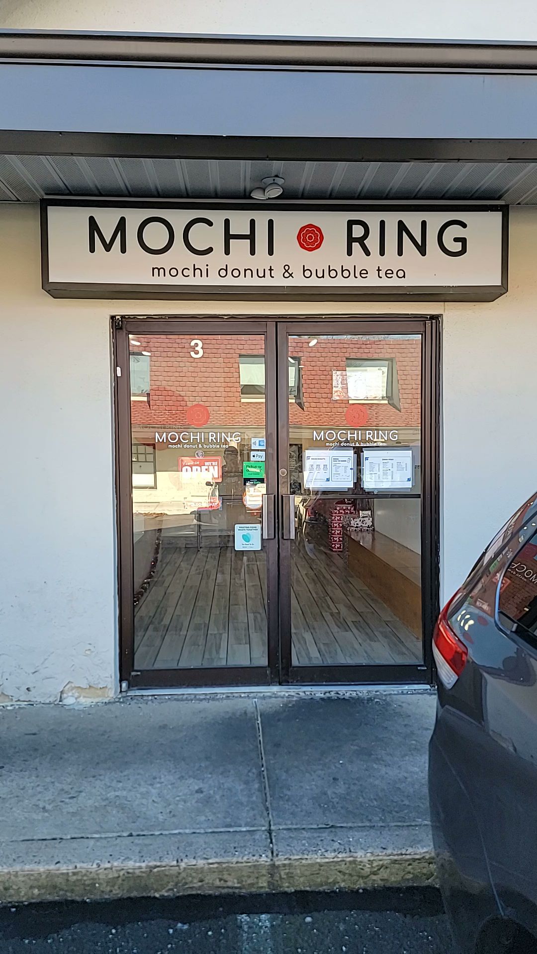 Mochi Ring Donut and Bubble Tea