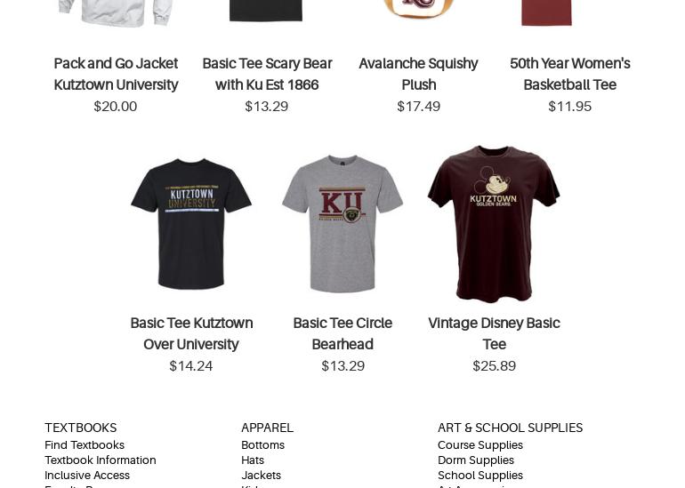 Kutztown University: Cub Cafe Menu