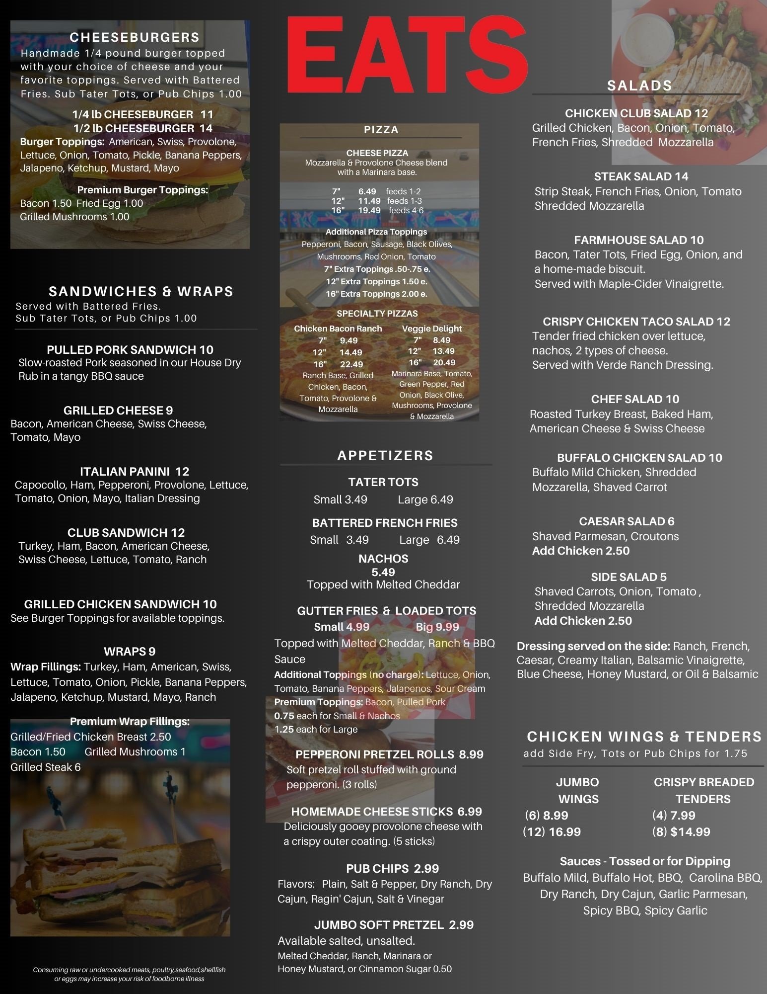 Eats Menu