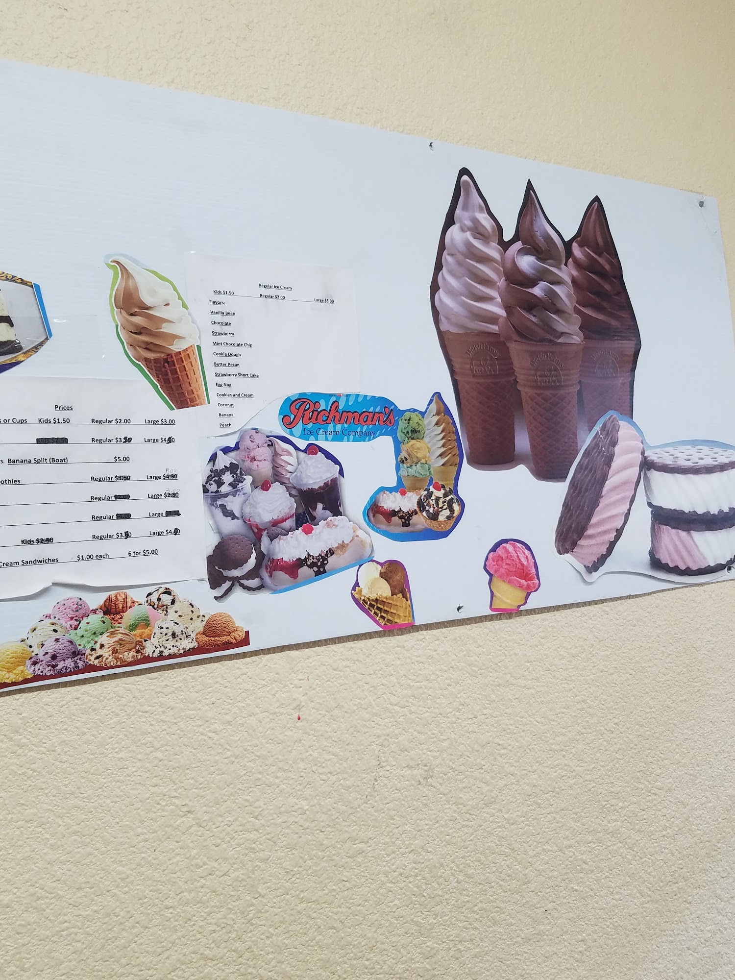Bee Ice Cream & Food Menu