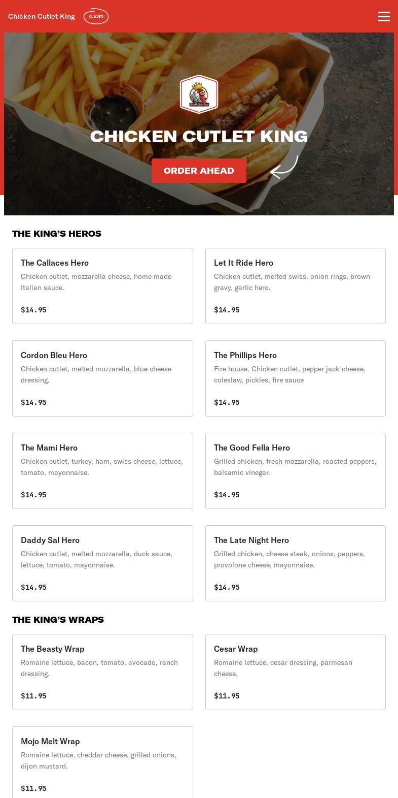 Chicken Cutlet King, Stroudsburg Menu, Reviews (51), Photos