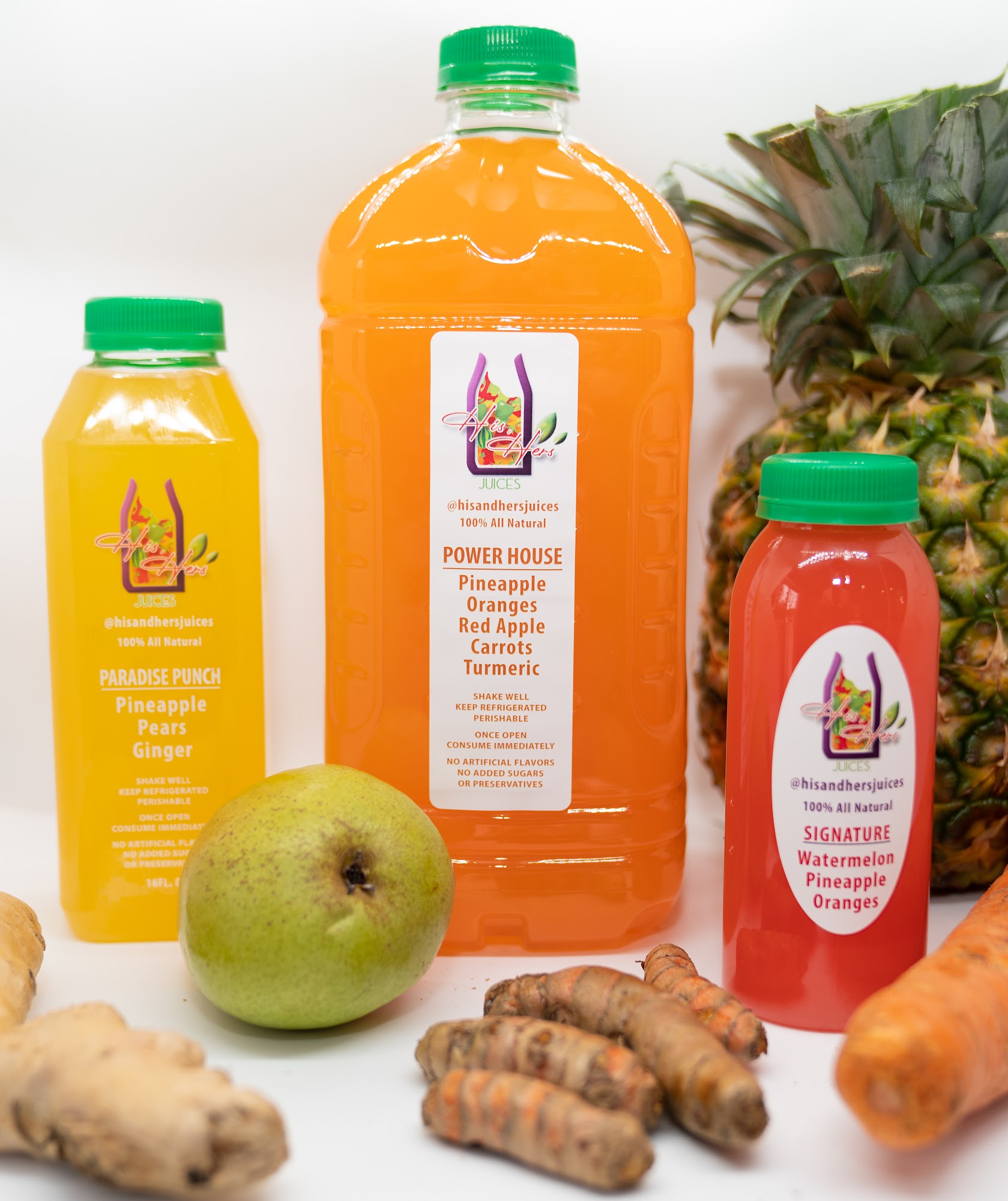 His & Hers Juices Menu