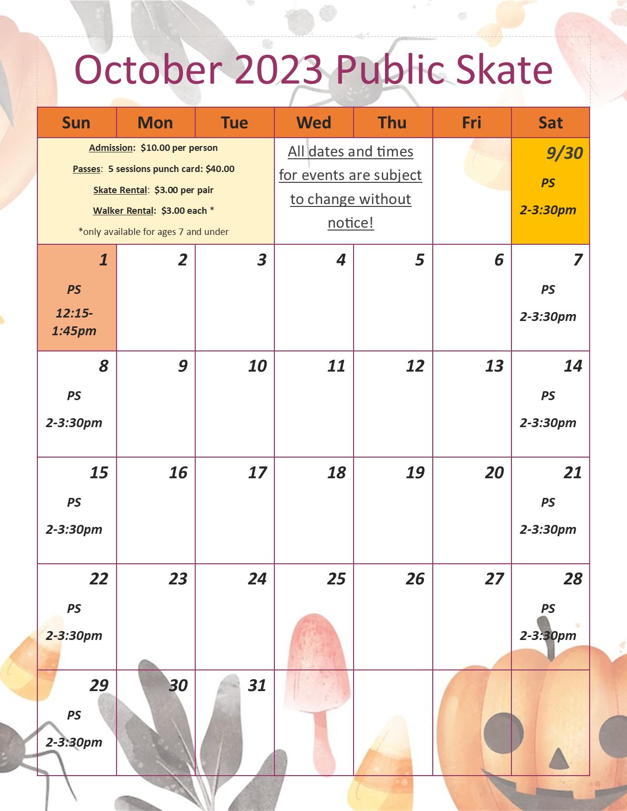 The Grill at Ice Line Menu