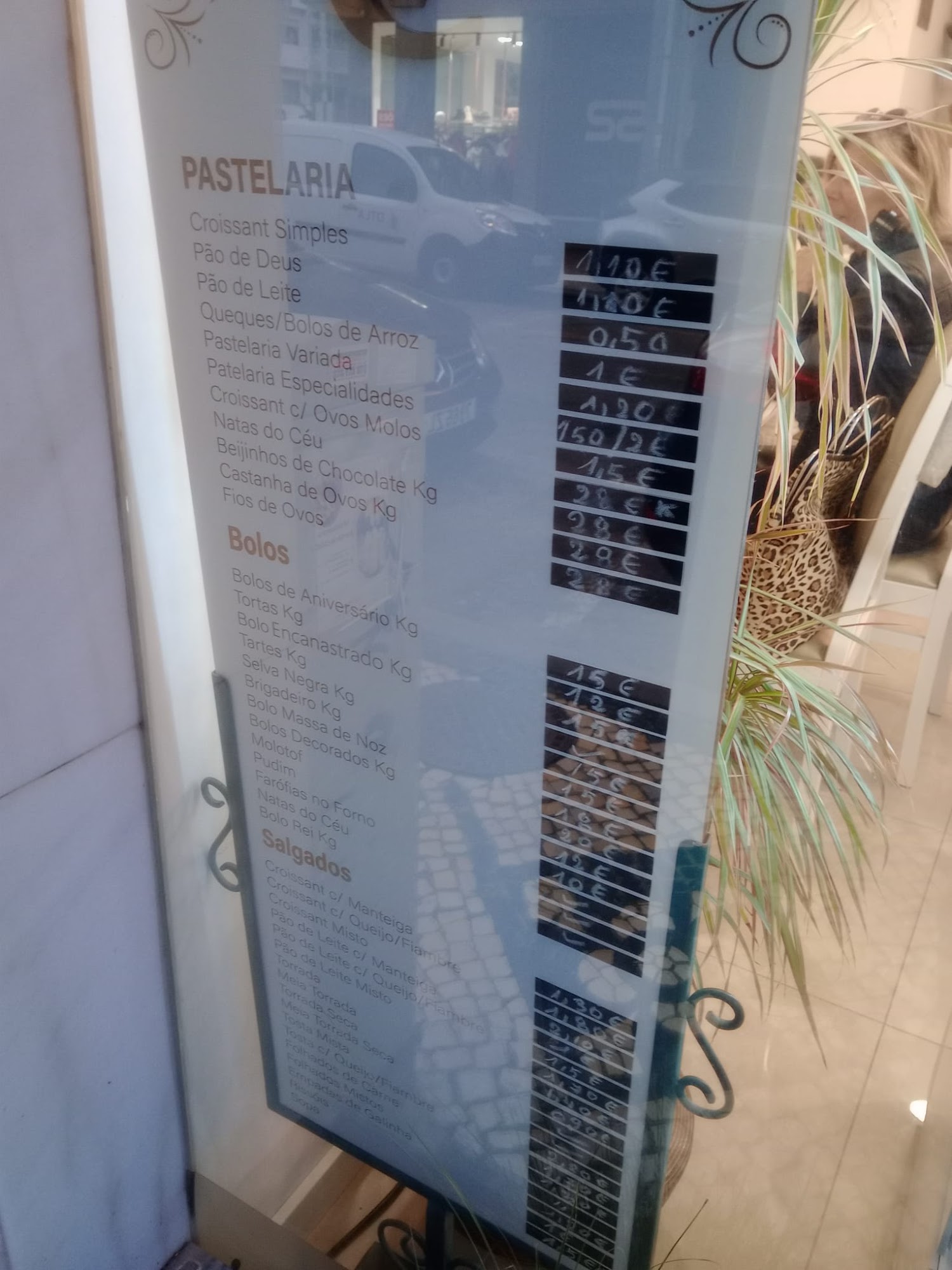 Pastelaria Vera Cruz Menu