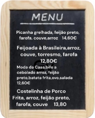Restaurante Sabor Goiano Menu