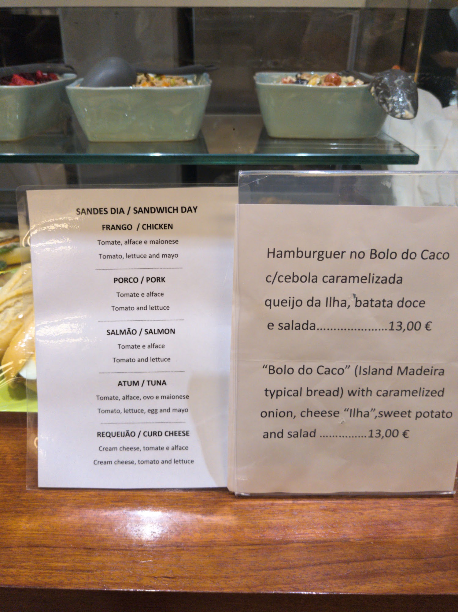 Café Gulbenkian Menu